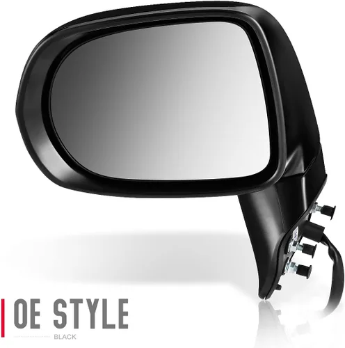Vista 2 de DNA Motoring OEM-MR-LX1320159 - Espejo de visión de la puerta del lado del conductor con luz de charco de señal de giro de memoria compatible