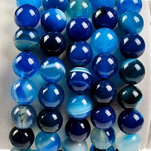 Vista 4 de Massive Beads - Pulsera de cuentas de cristales de macramé con poder curativo natural, unisex, ajustable, 516 pulgadas (8 mm)