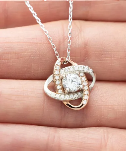 Vista 2 de Regalo de San Valentín - Mi Mundo eres tu, Regalo para Novia, Novia enamorada o Mujer, joyeria para enamoradas o Mujeres - Collar de oro de Corazon