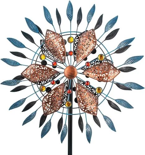 Vista 15 de Stargarden Molinillos de Viento de Metal Grandes para Exteriores, Arte de Metal para Patio, Esculturas de Viento y Molinillos para Decoraciones