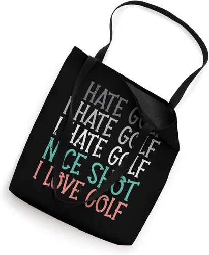 Vista 2 de Hate Golf Nice Shot Amor Golf Golf Divertido Golfing Golfing Hombres Mujeres Bolso de mano