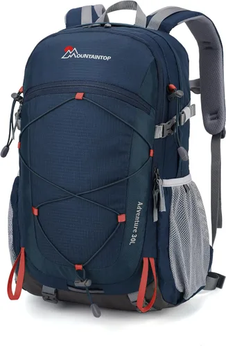 Vista 18 de Mochila de senderismo MOUNTAINTOP de 40 L, mochila ligera para exteriores Verde militar