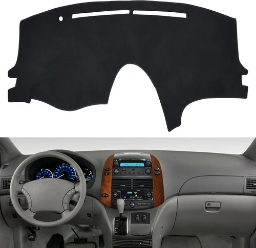Vista 11 de SPEEDWOW Cubierta Alfombrilla para Tablero de Instrumentos Tapete Alfombra Compatible para Toyota Camry 2002-2006 Alfombrilla para Tablero Cubiertas