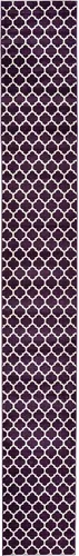 Vista 27 de Unique Loom Trellis Collection - Alfombra de área de Filadelfia, rectangular de 2 pies 2 pulgadas x 3 pies, color morado y marfil