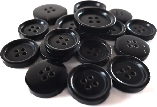 Vista 2 de ButtonMode Juego de 16 botones de traje de cuerno de búfalo con 4 botones que miden 0.787 in (3/4 pulgadas) para la parte delantera de la chaqueta