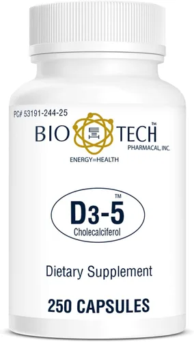 Vista 2 de Bio-Tech Pharmacal Vitamina D3 (D3 5k UI, 250 unidades)