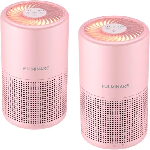 Vista 11 de Purificadores de aire para recámara, FULMINARE Filtro de aire HEPA H13 verdadero, limpiador de aire silencioso con luz nocturna, purificador de aire