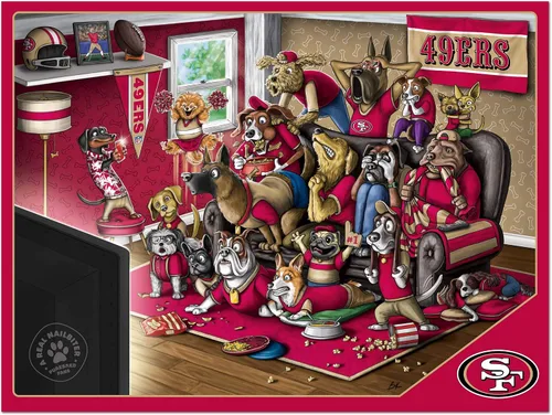 Vista 3 de YouTheFan NFL Purebred Fans - Rompecabezas de 500 piezas, un verdadero clavador
