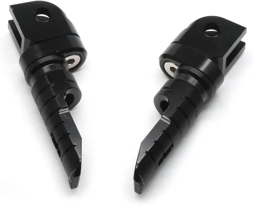 Vista 3 de MZS Estriberas de motocicleta compatibles con ZX4R ZX4RR ZX25R EX 400 Z400 2018-2025, estriberas delanteras ajustables para pedal, color negro CNC
