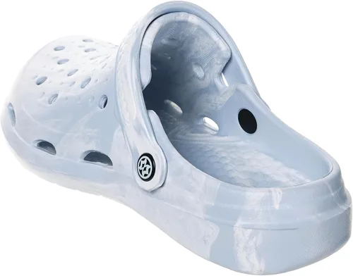 Vista 3 de Eagsouni Zuecos con soporte de arco para mujer y hombre, unisex, para adultos, antideslizantes, para exteriores, playa, color azul claro, 10-10.5
