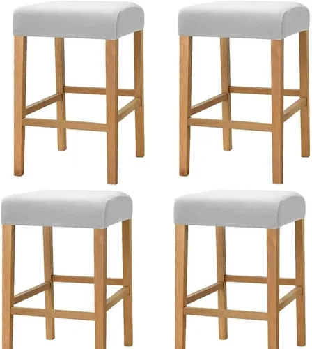 Vista 7 de Fundas de taburete rectangulares, fundas elásticas para taburetes de bar rectangulares, fundas elásticas para asiento de silla, fundas de asiento