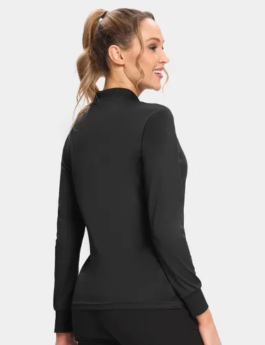 Vista 3 de Hiverlay Polo Shirts for Women Golf Shirts UPF 50+ Long Sleeve Shirt Collared