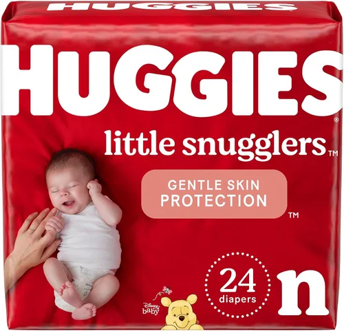 Vista 24 de Huggies Little Snugglers - Pañal para bebé, talla 1, 8 a 14 libras, 34717, 20