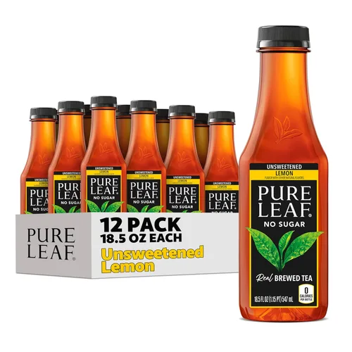 Vista 6 de Pure Leaf Té helado, té dulce sin azúcar, botellas de 18.5 onzas líquidas (paquete de 12)