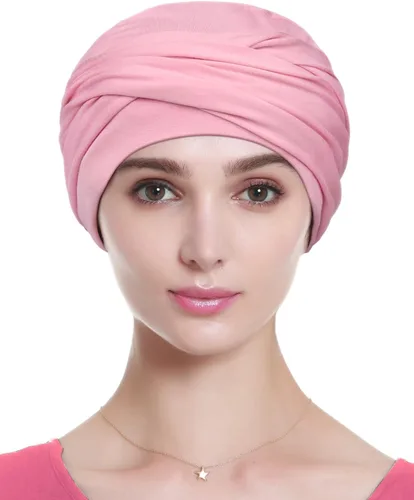 Vista 18 de Alnorm Gorro de quimioterapia, sombrero de viscosa para mujer, turbante para la cabeza para mujer