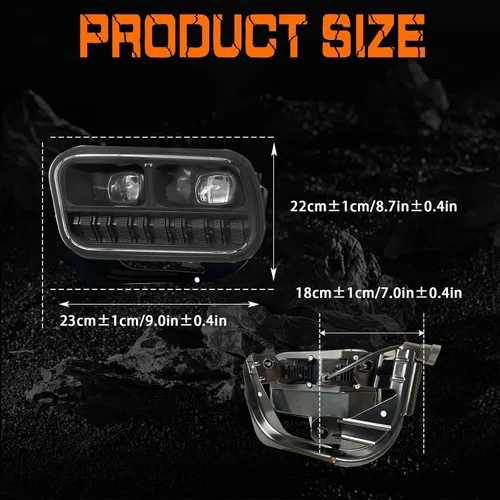 Vista 5 de Shocklight Luces antiniebla LED de repuesto para Dodge Ram 1500 2009-2012, Dodge Ram 2500 3500 2010-2018 Lámparas antiniebla izquierda y derecha