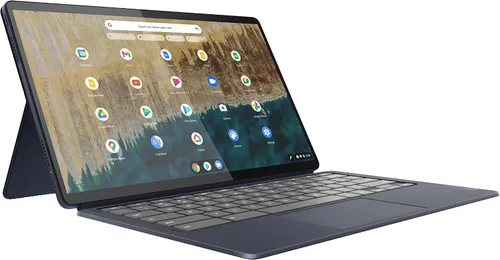 Vista 6 de Lenovo 82QS0000US, IdeaPad Duet 5 Chromebook, pantalla táctil OLED FHD de 13.3 pulgadas, Snapdragon SC7180, 4 GB de RAM, 64 GB de almacenamiento