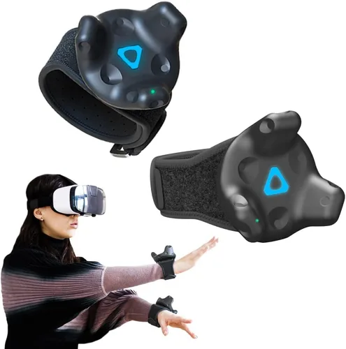 Vista 8 de Skywin VR Tracker Straps for HTC Vive System Tracker Puck 2 Pack - Adjustable Straps for Hand Foot Object and Full-Body Tracking in Virtual Reality
