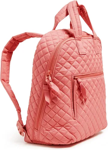 Vista 2 de Vera Bradley Mini mochila Totepack de algodón para mujer