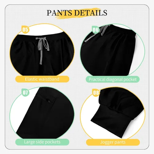 Vista 3 de VIAOLI Conjunto de ropa quirúrgica para mujer, camiseta con cuello en V y pantalón deportivo de yoga, uniforme médico de enfermería para mujer