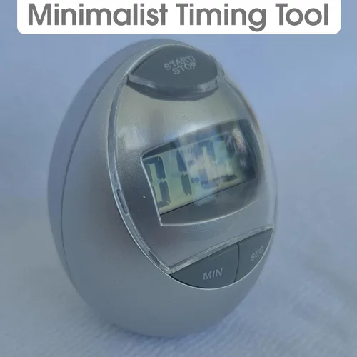 Vista 6 de Temporizador digital de cocina magnético: temporizador de cuenta regresiva y cronómetro, temporizador de huevos de pantalla grande para cocinar