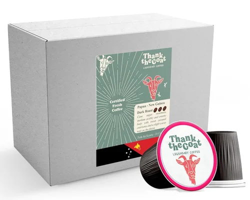 Vista 12 de Thank the Goat Gourmet - Cápsulas de café recién tostadas, tostado medio, compatibles con cafeteras Keurig 2.0 K-Cup, de Huila, Colombia, 24