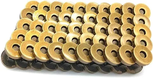 Vista 13 de 100 juegos de botones de cierre magnético, perfectos para bolsas y prendas, 14mm