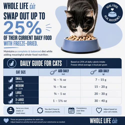 Vista 3 de Whole Life Cat Just One - Golosinas liofilizadas para gatos, alimentos liofilizados de grado humano, aperitivos de entrenamiento saludables