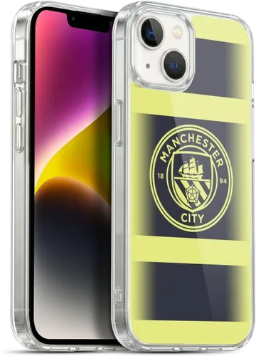 Vista 11 de Head Case Designs Funda de gel con licencia oficial del Manchester City Man City FC Away 2022/23 [protección de grado militar] compatible con Apple