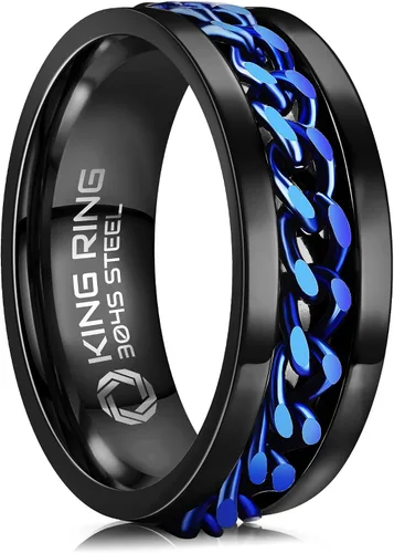 Vista 14 de King Ring 8mm Spinner Ring – Fidget Ring for Men & Women – Designed in USA