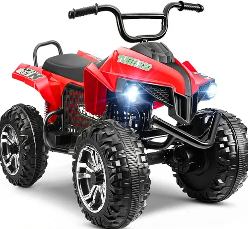 Vista 8 de Hikole ATV XL de 24 V, 4 ruedas para niños de 6 a 14 años, 2 plazas, gris Gris oscuro
