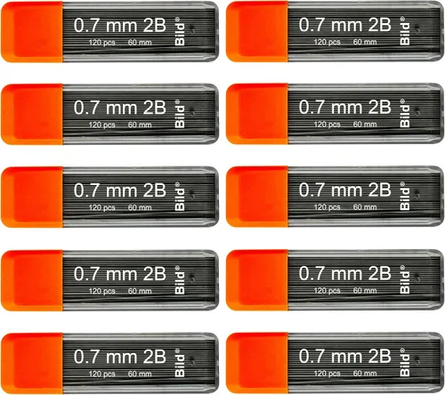 Vista 13 de Bild Premium 1250 recargas de mina de 0.3 mm HB para lápiz mecánico (HB Mega, 0.3 mm)