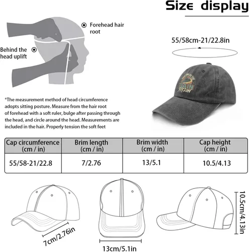 Vista 3 de devor Baseball Caps Take Him to The Train Station Baseball Caps for Women Funny Denim Dad Hats Adjustable