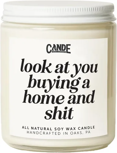 Vista 10 de CE Craft - Funny Housewarming Candle - New Home Gifts Ideas - Homeowner - New Apartment - Closing Gifts (Hope Your New Neighbors)