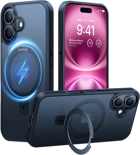 Vista 12 de TORRAS Funda magnética para iPhone 13 Pro Max de 6.7 pulgadas [compatible con Magsafe] con soporte, [protección contra caídas de grado militar] a