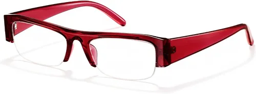 Vista 10 de livho Lentes retro elegantes con bloqueo de luz azul — Marco rectangular estrecho de principios de la década de 2000 para mujer