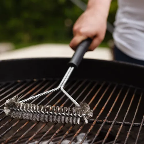 Vista 6 de Chef Craft Select - Cepillo para parrilla de barbacoa, 18 pulgadas, acero inoxidable/negro