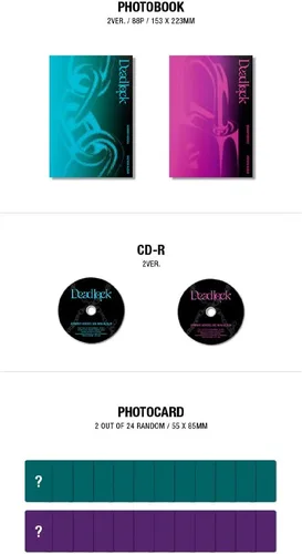 Vista 3 de JYP Ent. XDINARY HEROES DEADLOCK 3er mini álbum (STANDARD A + B - 2 Ver Set.) K-POP SELLADO