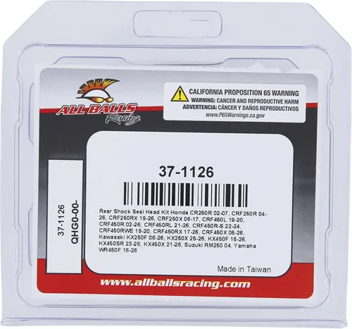 Vista 4 de All Balls Racing Kit de sello de amortiguador trasero compatible con/reemplazo para Honda Crf250R 04-19, CRF250X 2006-17, CRF450R 02-08, 2017-19