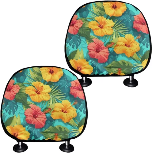 Vista 17 de Funda personalizada para reposacabezas de asiento de automóvil, regalos personalizables, transpirables, paquete de 2 fundas de cojín para asiento
