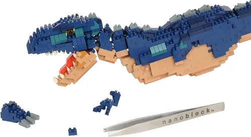 Vista 7 de nanoblock - Dinosaurs - Dinosaurio Deluxe Edition Giganotosaurus, kit de construcción de la serie Advanced Hobby