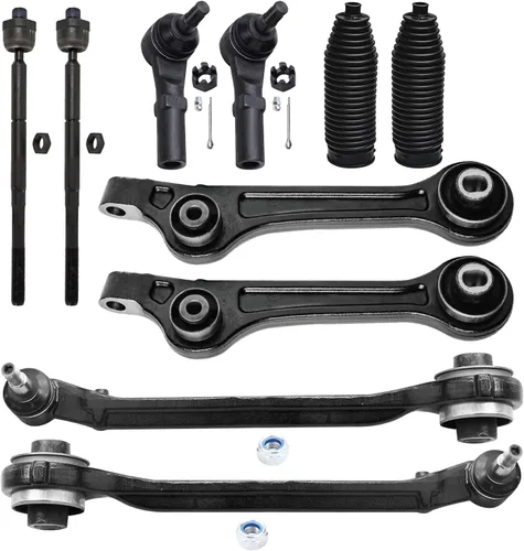 Vista 49 de Detroit Axle - Kit de suspensión delantera de 10 piezas para Chevrolet Trailblazer GMC Envoy 2004-2007 2005 2006 Soportes de brazo de control