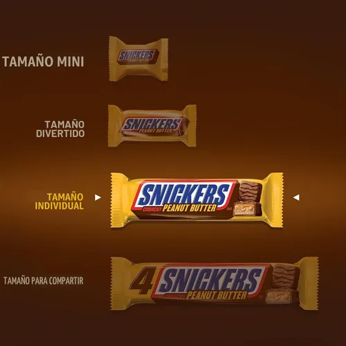 Vista 5 de Snickers Barra cuadrada de mantequilla de maní 1.78 oz