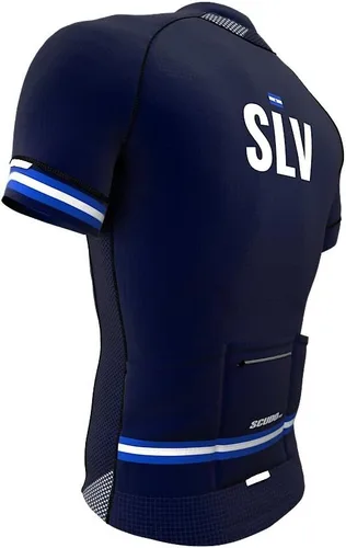 Vista 3 de El Salvador Code Ciclismo de manga corta para hombre