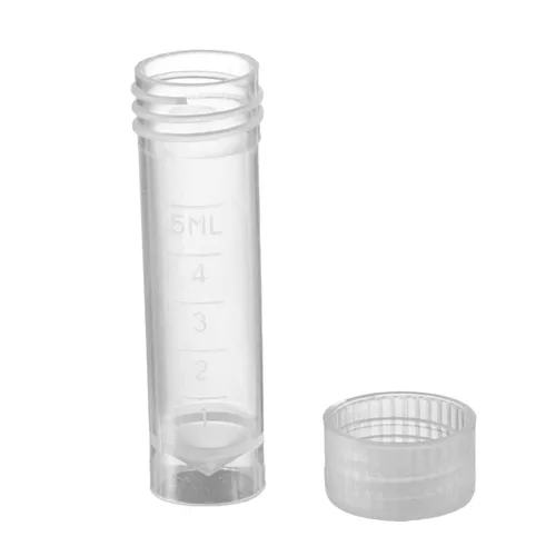 Vista 4 de 50 piezas 0.2 fl oz botella de plástico muestra frasco contenedor de almacenamiento para laboratorio de laboratorio Contenedores Botellas vacías