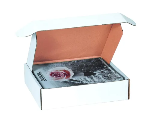 Vista 6 de Box USA Cajas para correo medianas de 18 pulgadas de largo x 12 pulgadas de ancho x 4 pulgadas de alto, paquete de 25 cajas de cartón corrugado