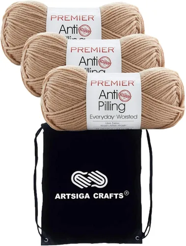 Vista 13 de Premier Yarns Antibolitas para todos los días Blancanieves 100-1 Dn100-1-Snow-White