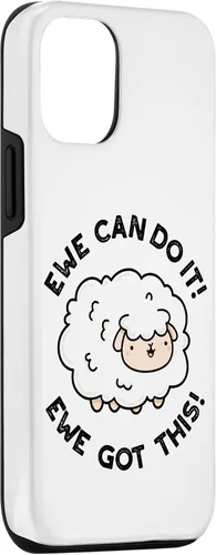 Vista 3 de iPhone 15 Ewe Can Do It Ewe Got This Funny Sheep Pun Case