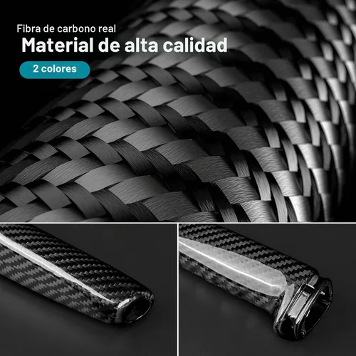Vista 6 de AIRSPEED de fibra de carbono para BMW Funda de mango de freno de mano Compatible con BMW 1 2 3 4 Series E90 E91 E92 Z4 E85 E86 E87 E81 E82 E87 E88