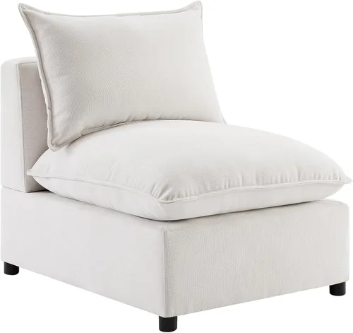 Vista 11 de Sofá modular seccional, sofá de nube de asiento profundo, cojines ultra cómodos, tapicería suave, funda extraíble, 4 plazas para sala de estar